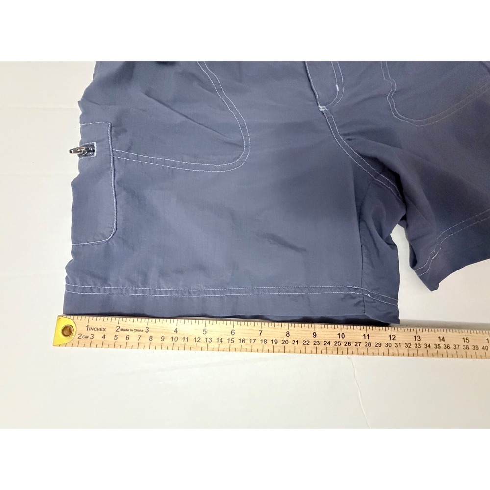 Columbia Sportswear Womens Grey Hiking Cargo Shorts Size M Elastic Waist - Picture 7 of 10